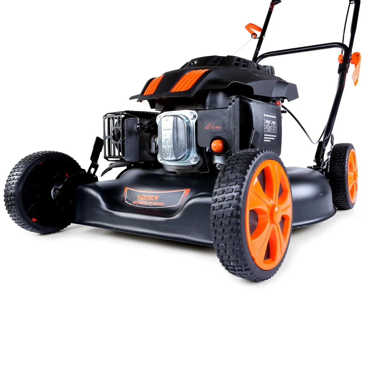 B-WARE Cortacésped de gasolina con Mulching FX-RM2060S Cortacésped de descarga lateral
