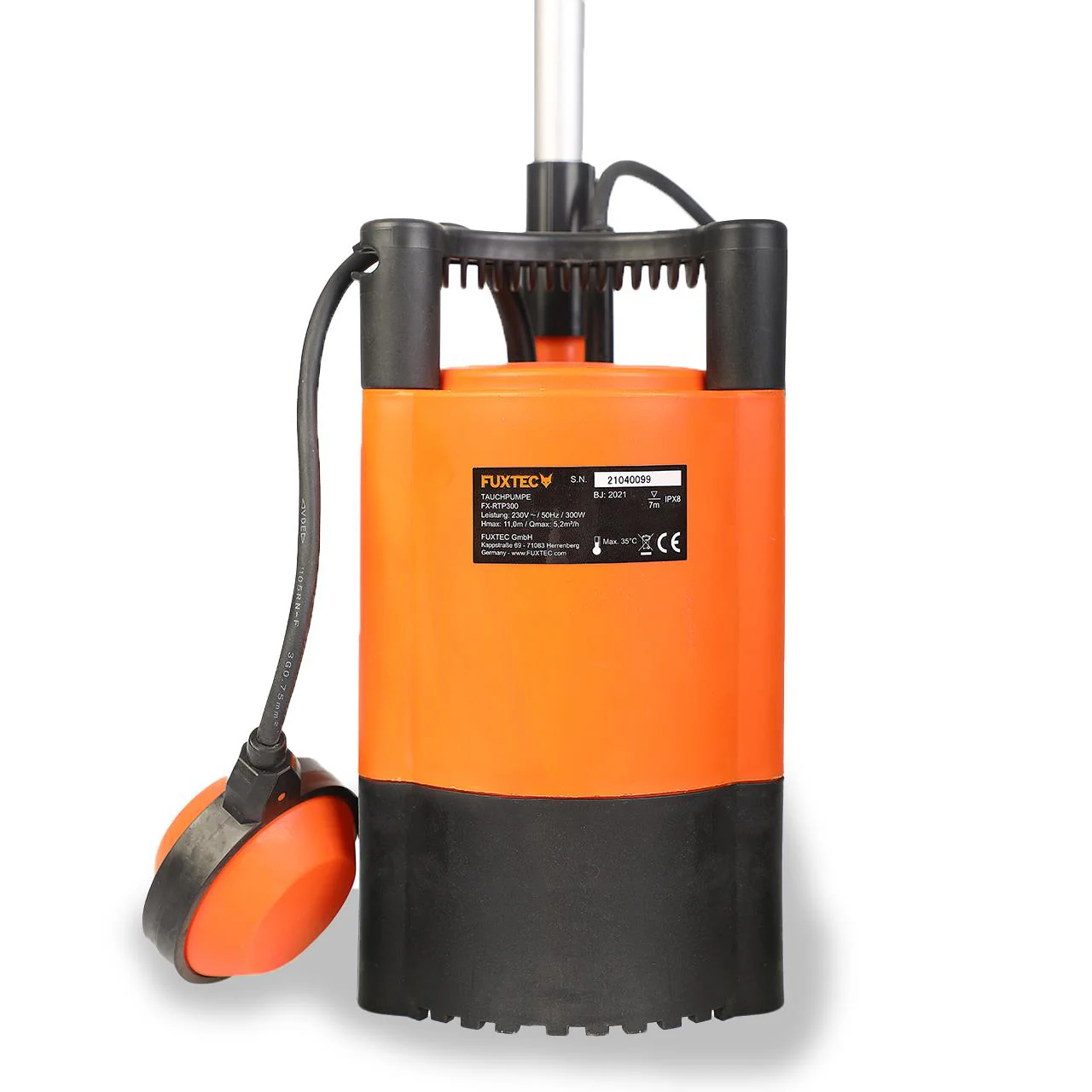 B-WARE Bomba para barril de lluvia FUXTEC FX-RTP350 - Image 3