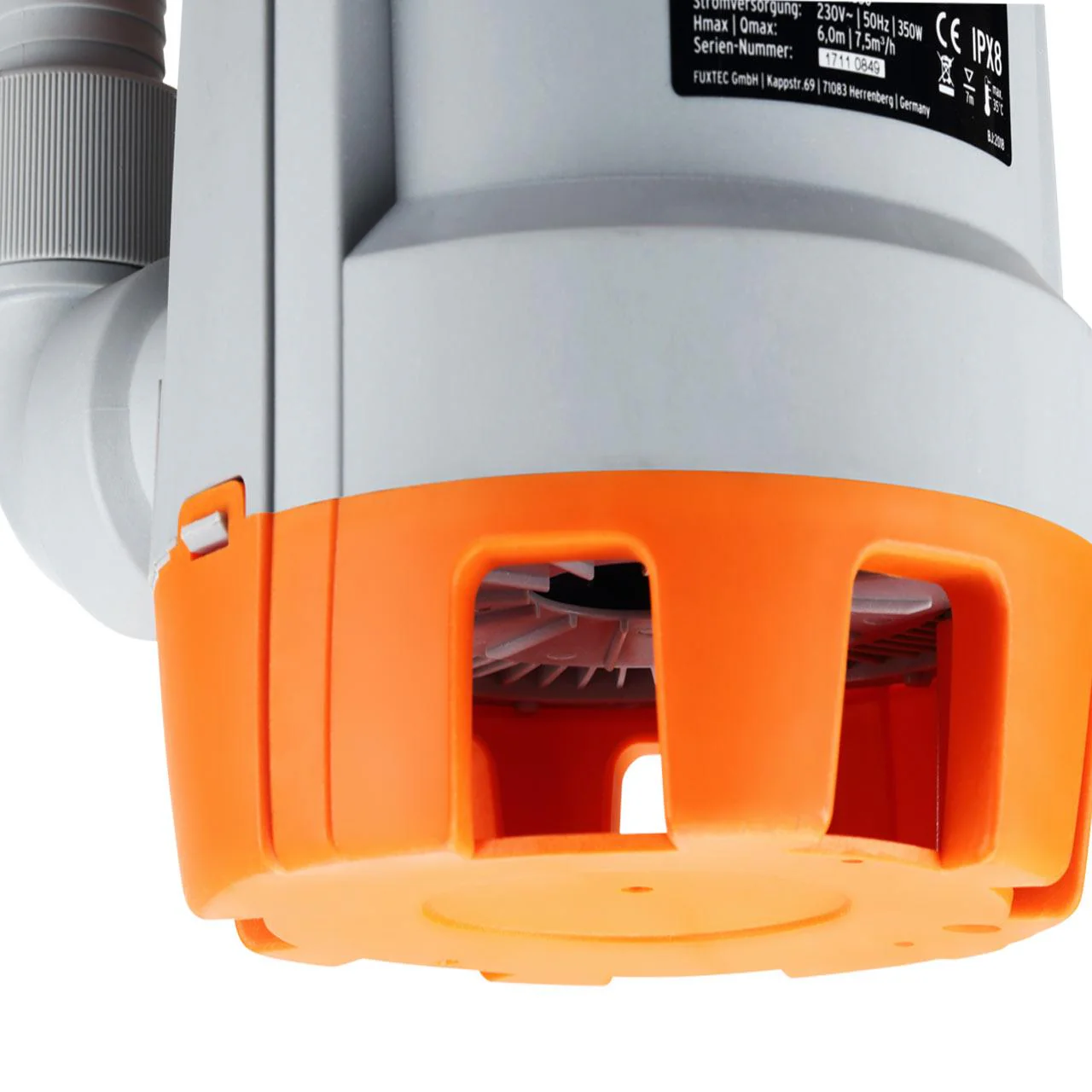 B-WARE Bomba sumergible de aguas residuales FUXTEC FX-TP1350 350 watts, máx. 7500 l/h - Image 7