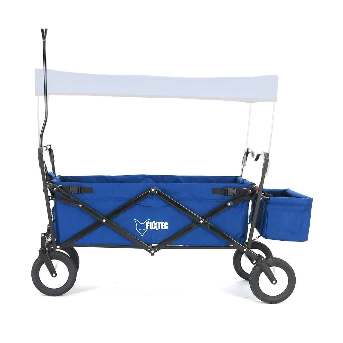 B-WARE FUXTEC Bollerwagen JW-76AN NAVY BLAU mit Sonnendach - Image 5