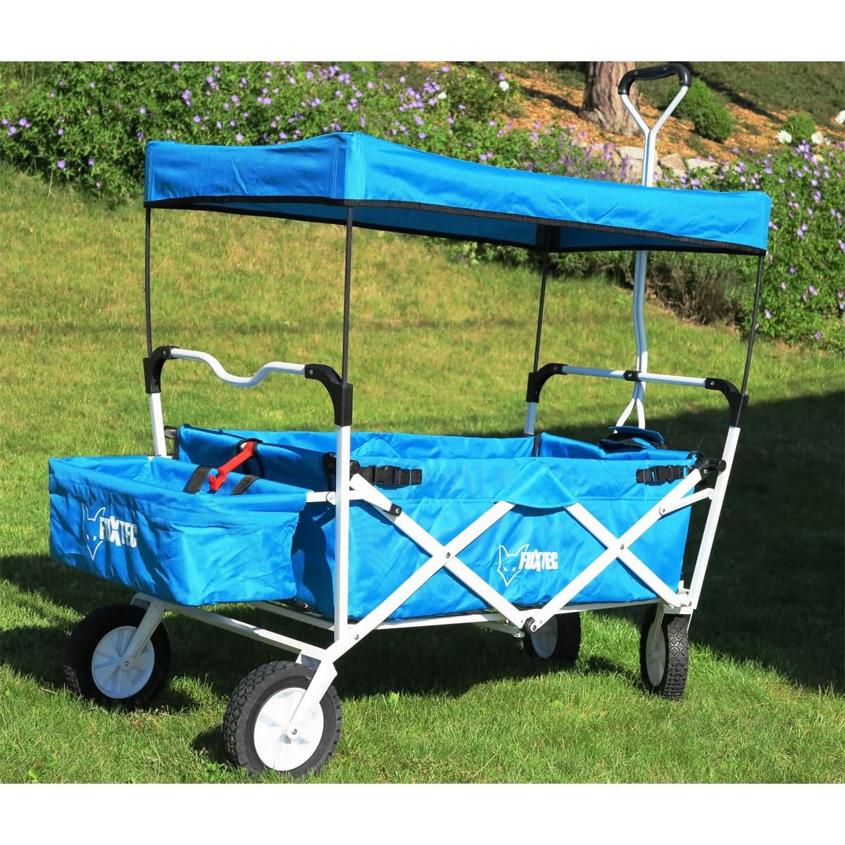 B-WARE FUXTEC Carro plegable TURKIS con techo solar JW-76AT - Image 2