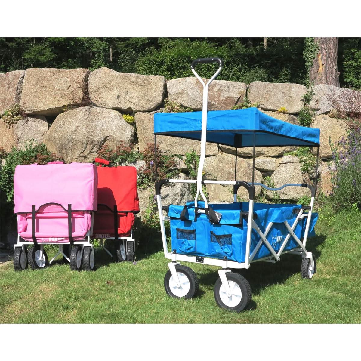 B-WARE FUXTEC Carro plegable TURKIS con techo solar JW-76AT - Image 6