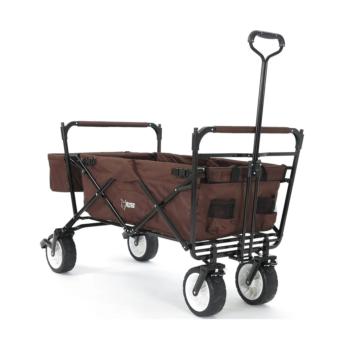 B-WARE Carro de mano FUXTEC MARRON con techo solar JW-76CB - Image 2