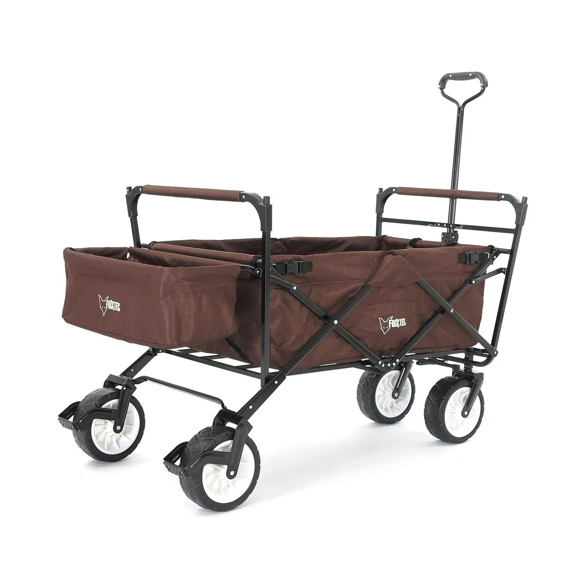B-WARE Carro de mano FUXTEC MARRON con techo solar JW-76CB - Image 4