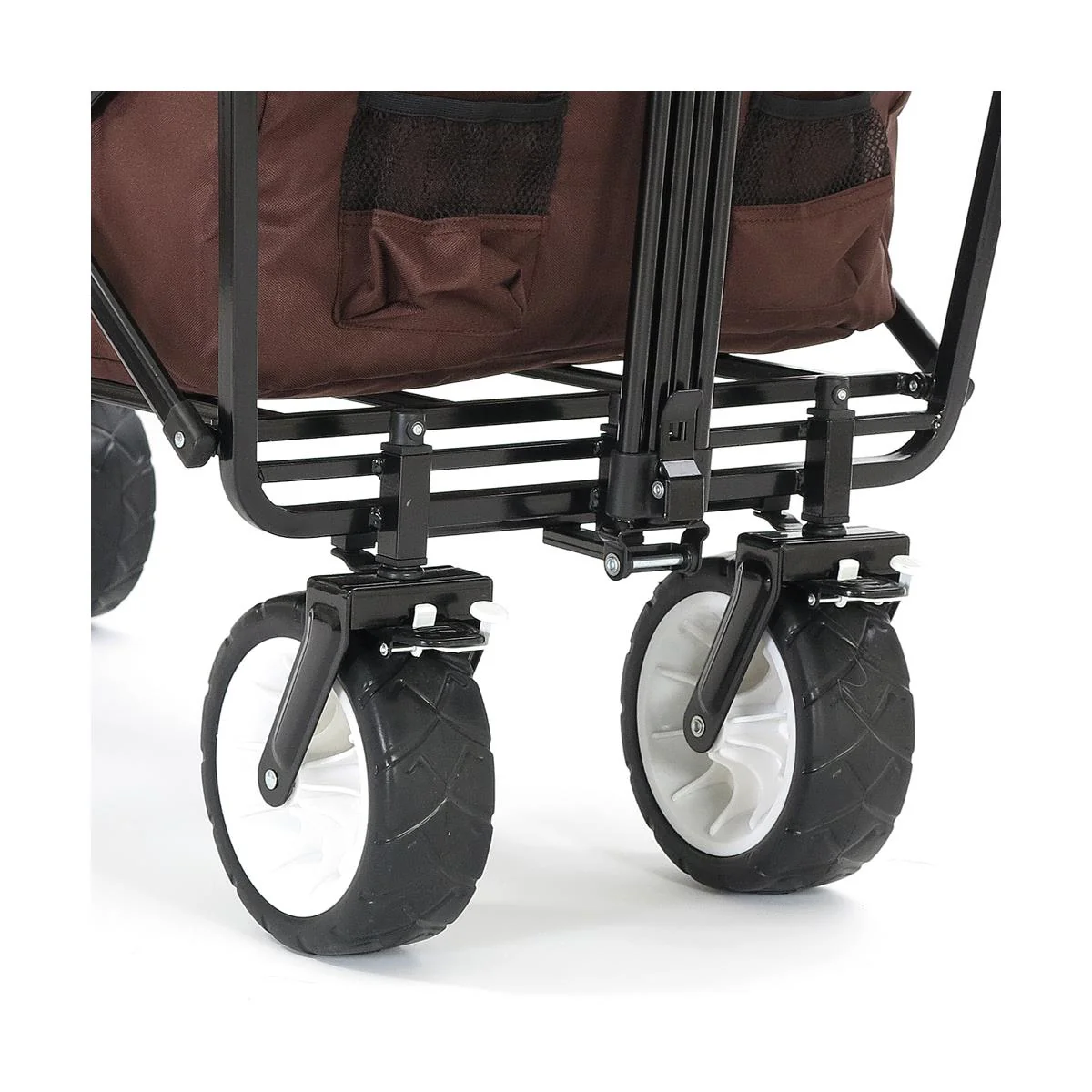 B-WARE Carro de mano FUXTEC MARRON con techo solar JW-76CB - Image 5
