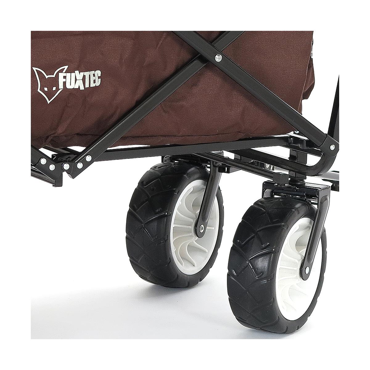 B-WARE Carro de mano FUXTEC MARRON con techo solar JW-76CB - Image 6