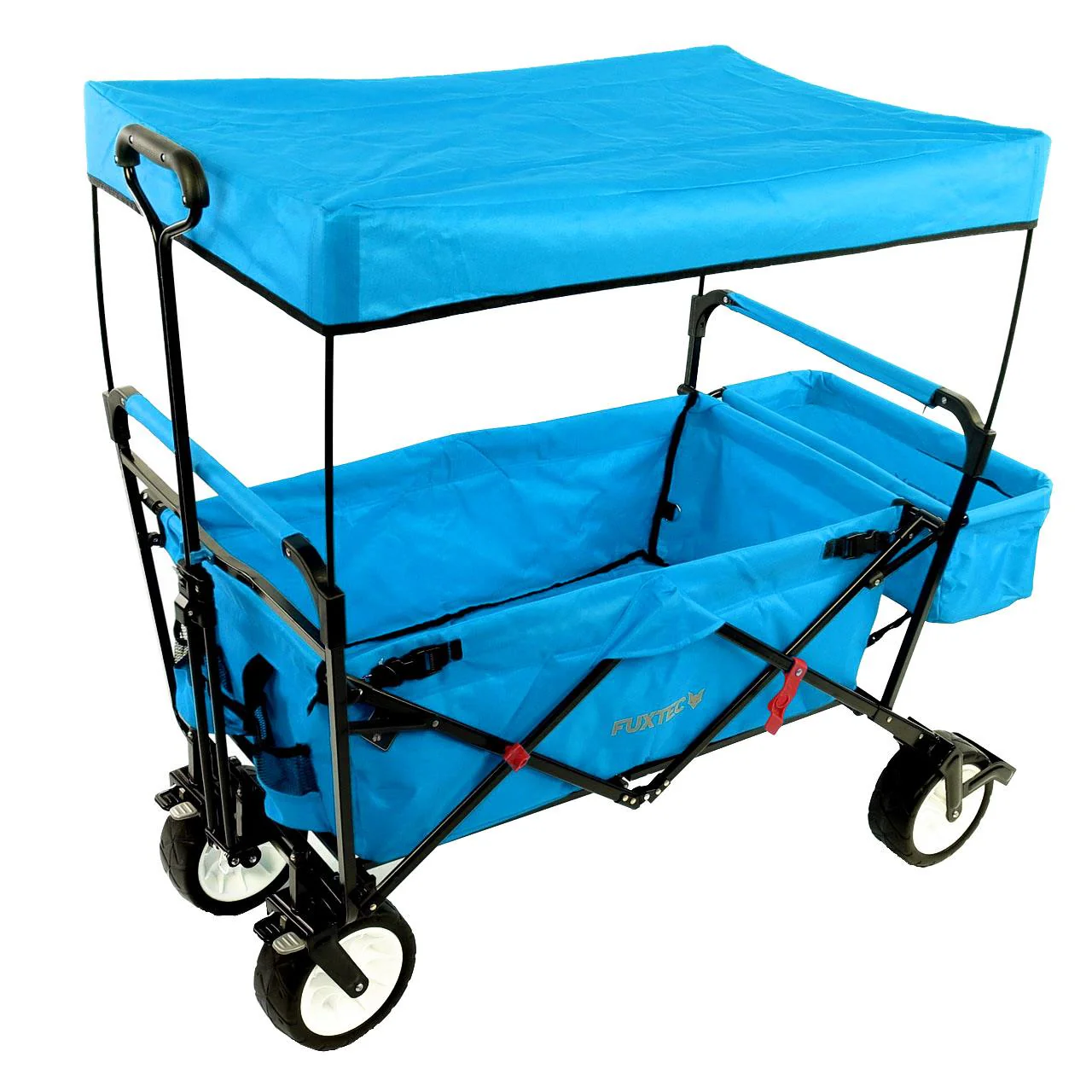 B-WARE FUXTEC Bollerwagen JW-76C, Carro Plegable EL Original - con Techo Desmontable