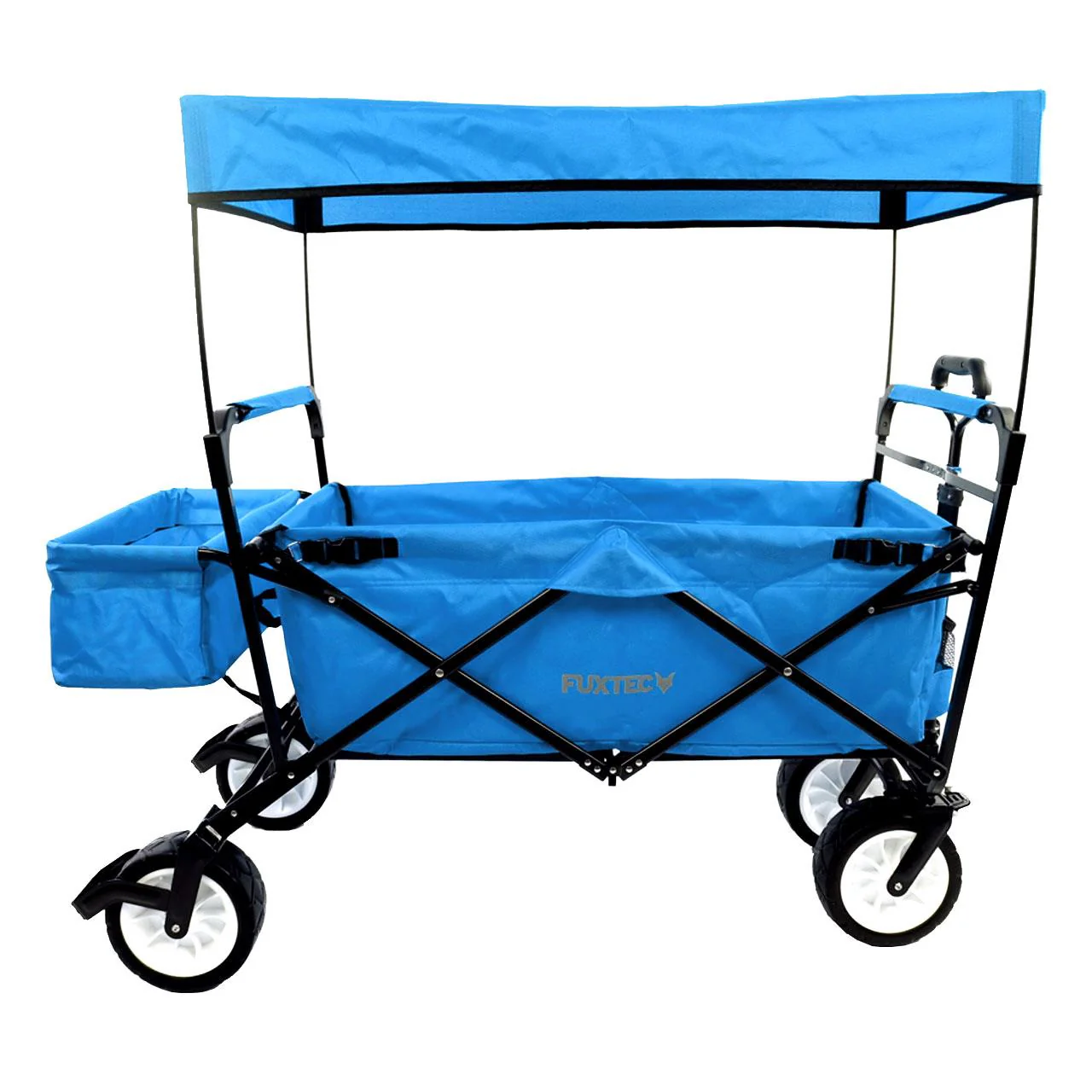 B-WARE FUXTEC Bollerwagen JW-76C, Carro Plegable EL Original - con Techo Desmontable - Image 2