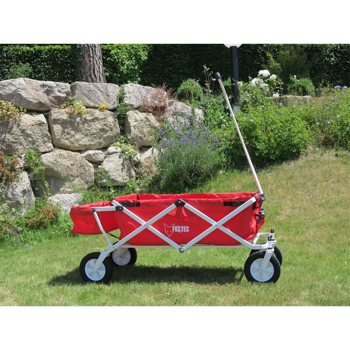 B-WARE FUXTEC Bollerwagen JW-76C, Carro Plegable - con techo desmontable - Image 2