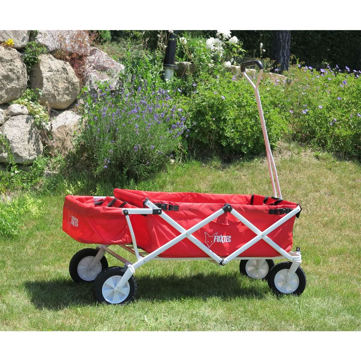 B-WARE FUXTEC Bollerwagen JW-76C, Carro Plegable - con techo desmontable - Image 5