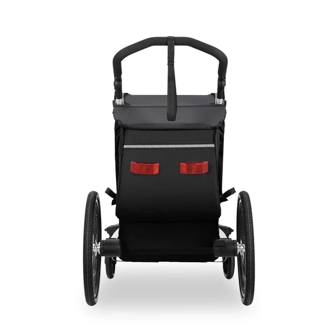Remolque para bicicletas FUXTEC FX-FA1S negro con rueda jogger - Image 9
