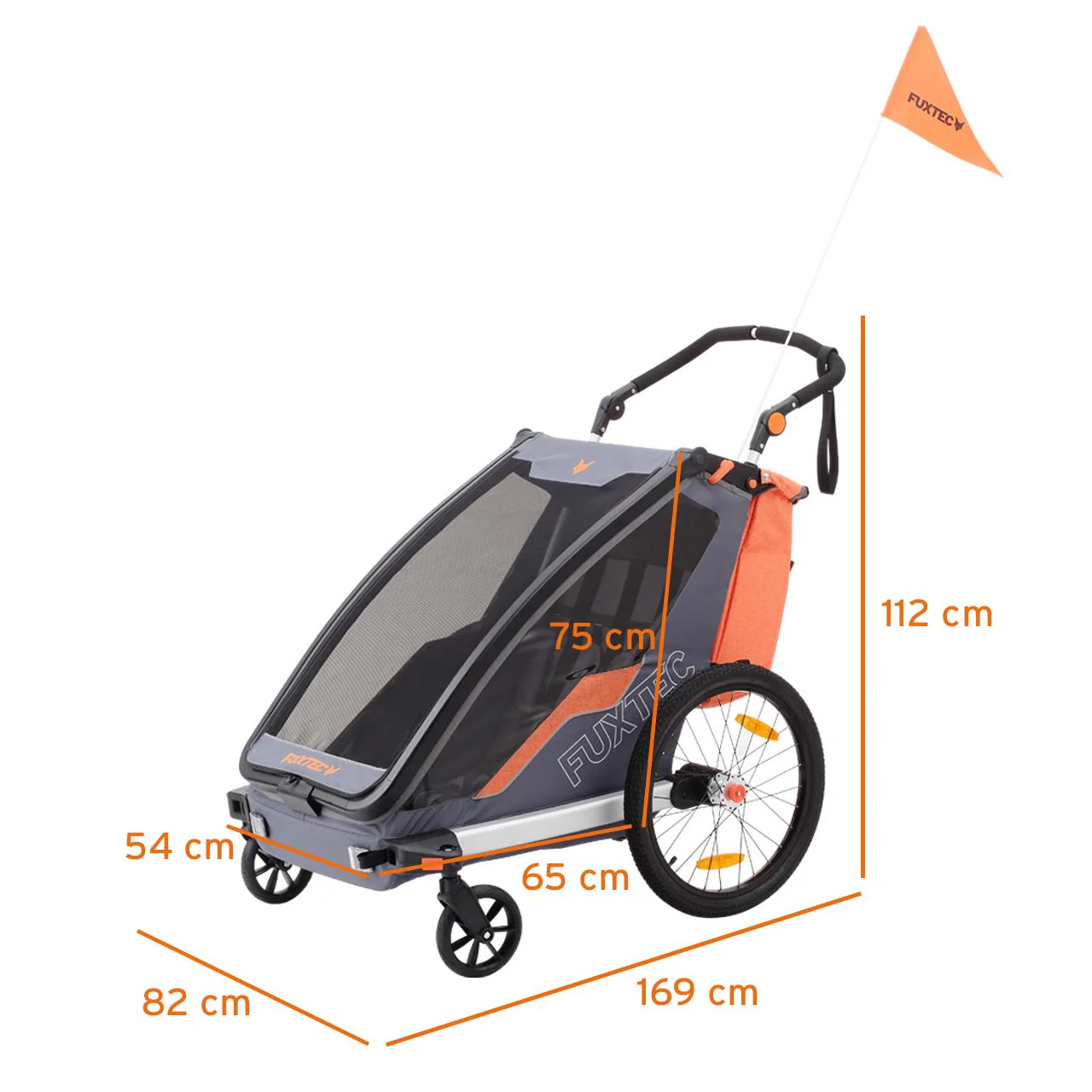 Remolque para Bicicleta Deportivo Fuxtec - Image 16