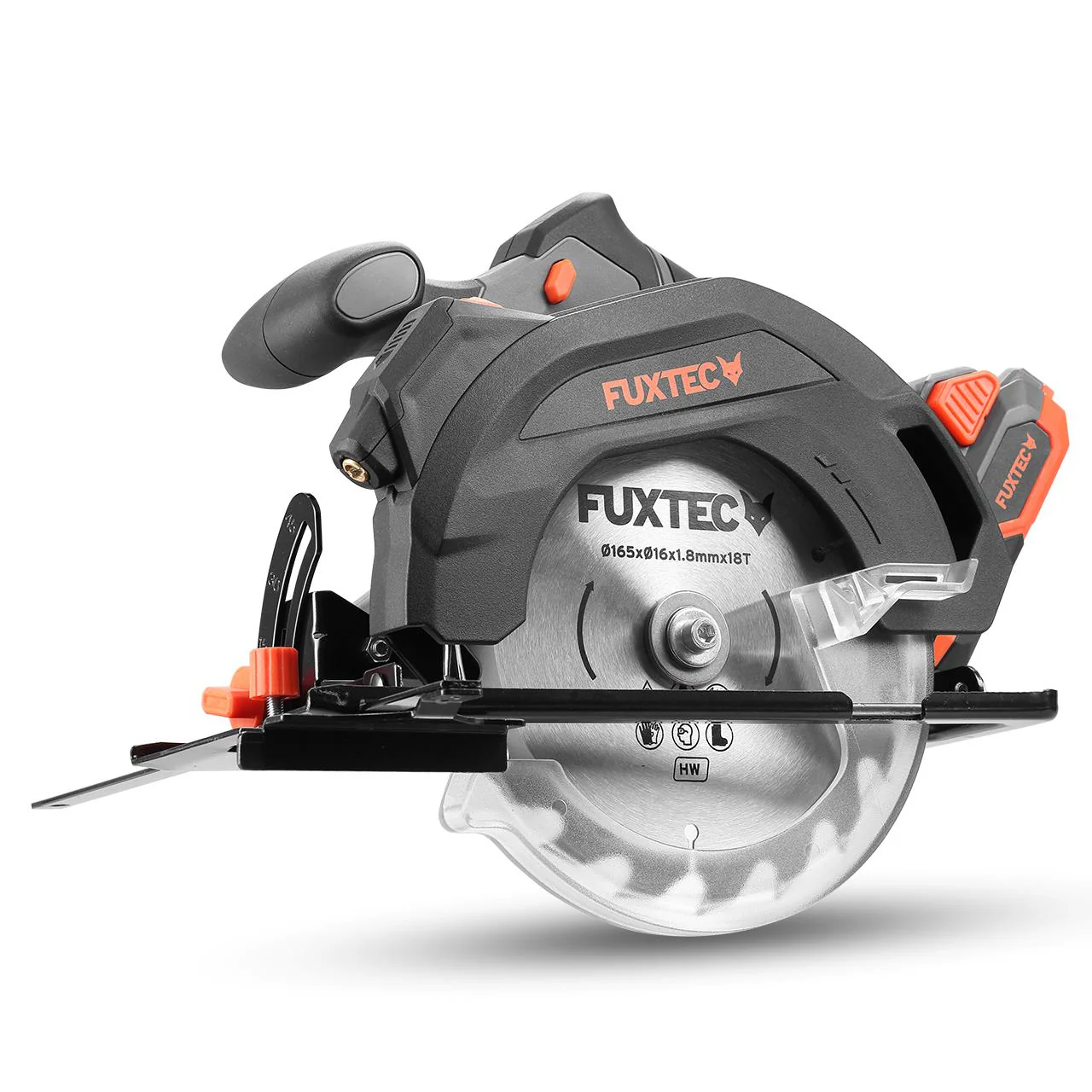 FUXTEC 20V Batería Sierra circular manual FX-E1CS20 SET con 1 x Batería 4Ah, 1 x Cargador 1A - Image 3