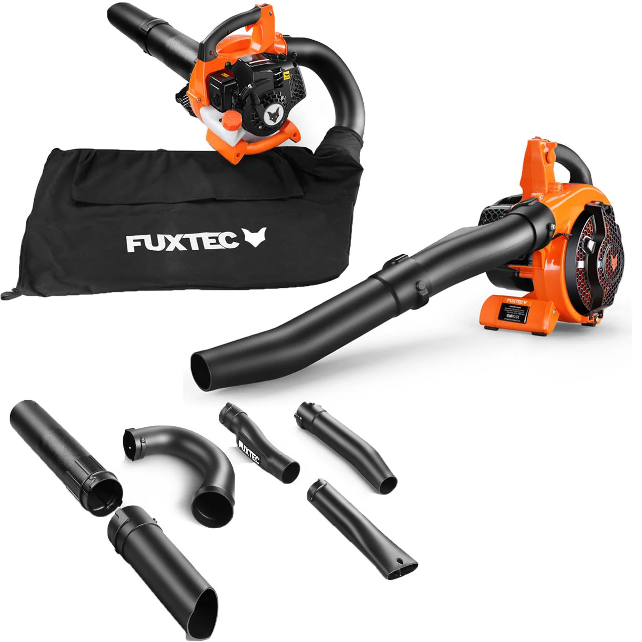 FUXTEC FX-LBS126 4 en 1: aspirador de hojas, soplador de hojas, triturador de hojas, incluye dos tubos sopladores. - Image 10