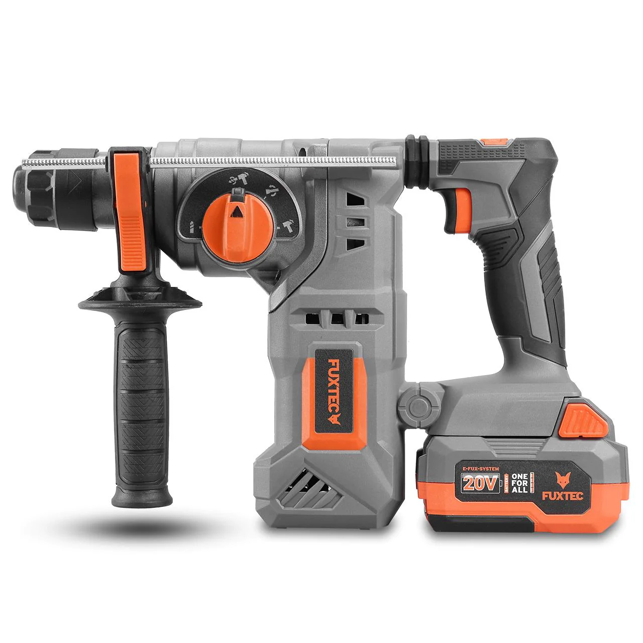 FUXTEC 20V taladro percutor a batería FX-E1RH20 SET con 1 x batería 4Ah, 1 x cargador 1A - Image 3
